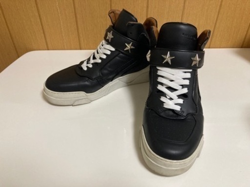 GIVENCHY ジバンシー ハイカット 黒 スニーカー 40 25