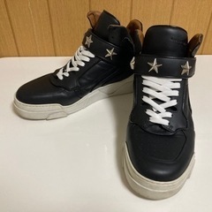 GIVENCHY ジバンシー ハイカット 黒 スニーカー 40 25