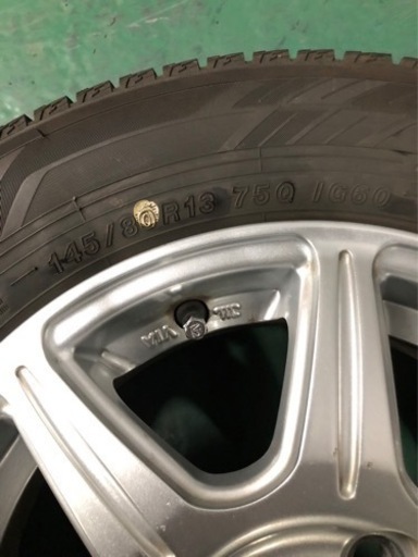 ヨコハマ アイスガード iG60 スタッドレスタイヤ ホイール4本セット 2019年 145/80R13