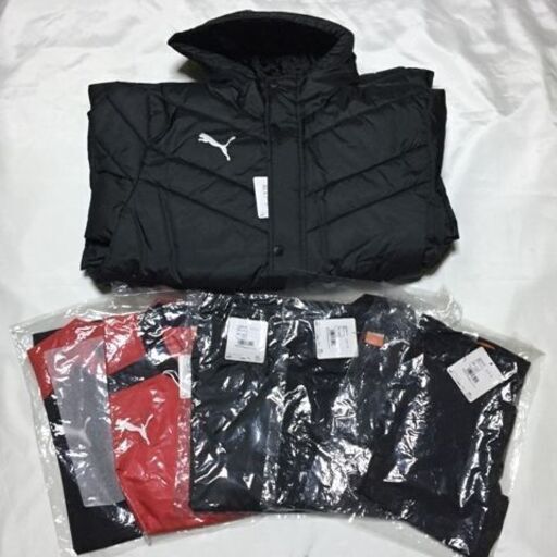 Ｆ04-02 新品 PUMA プーマ 人気の定番商品 トレーニング 6点セット ベンチコート ピステ上下 コンプレッション上下 Tシャ