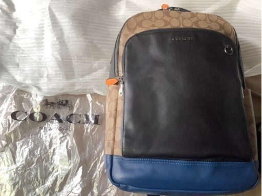 レアカラーバッグ　coach バックパック　リュック