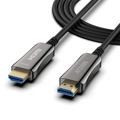 新品✨ ATZEBE 光ファイバーHDMI ケーブル 50m（金...
