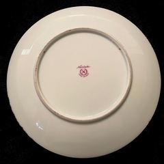 プレミアノリタケ サイン入り鶏文飾皿の画像