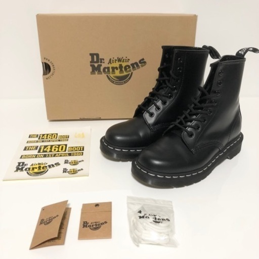 【新品未使用】ドクターマーチン 1460 ホワイトステッチ 8ホールブーツ