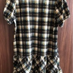 チェックワンピースの画像