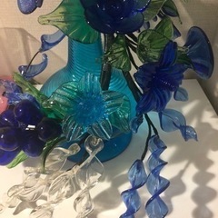 琉球ガラス 花瓶&花ガラス☆値下げしました☆