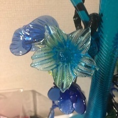 琉球ガラス 花瓶&花ガラス☆値下げしました☆