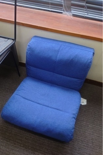 1人用ソファ　ブルー　中古