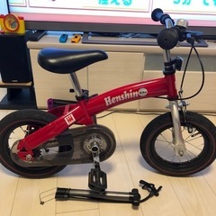へんしんバイク　レッド　別売りのスタンド付き★