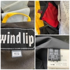 ☆wind lip☆ BY GOLDWIN ゴアテックス使用ウェア ジャケットアウター（イエロー）Sサイズ!! ①の画像