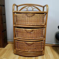 藤　ラタン　チェストの画像