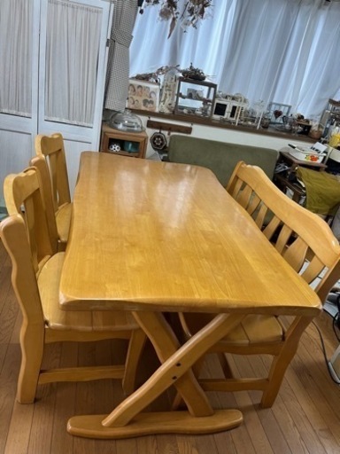 家具ナチュラル・ダイニングセット値下げ❗️