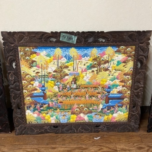 【売り切れました】最終値下げ！バリ絵画W975H790 、1枚1,000円 ※2月10日(金)までに引き取れる方