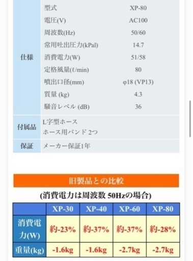 新品未使用⭐︎浄化槽や水槽に！テクノ高槻HIBLOW XP-80 ブロワーエアポンプ