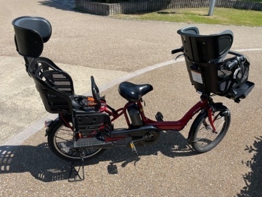 12.8Ah YAMAHA PAS kiss mini XL 電動アシスト自転車３人乗り