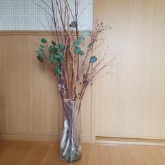 IKEA購入ガラス花瓶ﾌﾗﾜｰﾍﾞｰｽ北欧unico観葉植物枝物