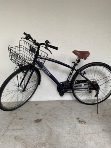 丸石　シティサイクル　自転車　27インチ　6段ギア