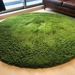 【円形】ラグマット エクセレントムーティーⅡ 190cm 丸洗いOK！の画像