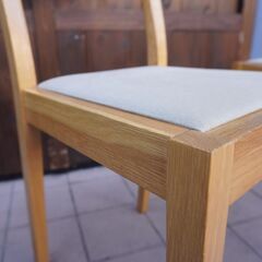 無印良品 MUJI オーク無垢材 ダイニングチェア 2脚セット 北欧スタイル