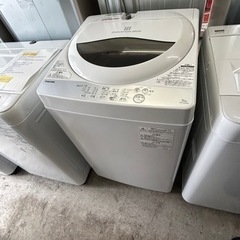 万代店　東芝 5.0kg全自動洗濯機 AW-5G6 2017年製 浸透パワフル洗浄  