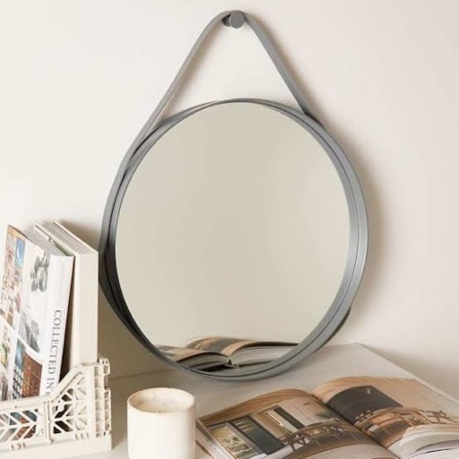 (未使用) HAY STRAP MIRROR 50 Grey