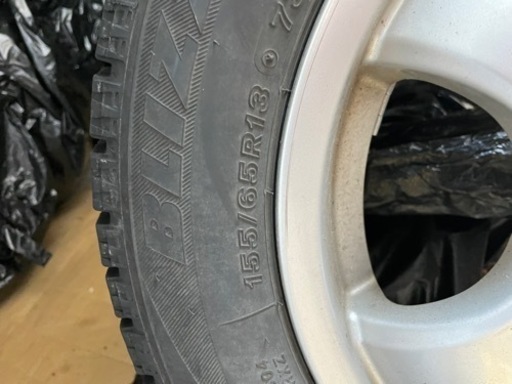 155/65R13 スタッドレス　4本セット　アトレーで使用　