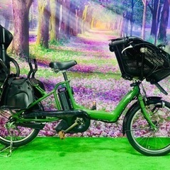 ❻ 4609子供乗せ電動自転車ヤマハ3人乗り新品20インチ良好バッテリー