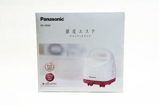【苫小牧バナナ】Panasonic/パナソニック EH-HE99 頭皮エステ サロンタッチタイプ 17年製 ルージュピンク 美容機器 ヘアケア おうち時間に♪