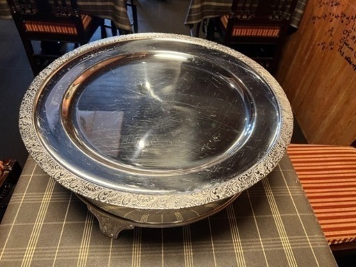 丸型オードブル皿　台付き