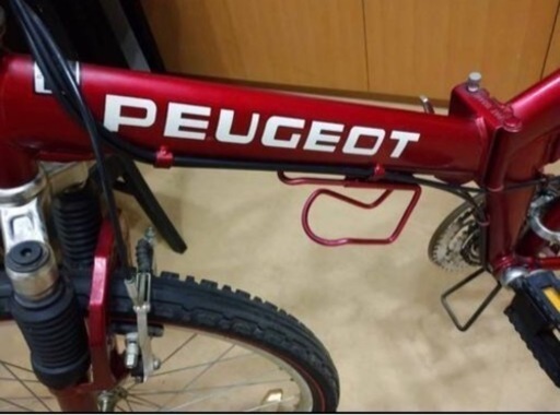 未使用 【中古】 コカ・コーラ＆プジョー コラボ 26インチ 折り畳み