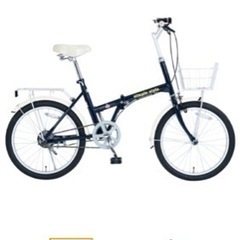 【KCD】シンプルスタイル　20型折たたみ自転車　LEDライト・...