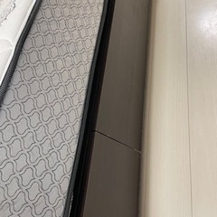 引き出し収納付きダブルベッドフレームのみの画像