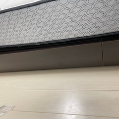 引き出し収納付きダブルベッドフレームのみの画像