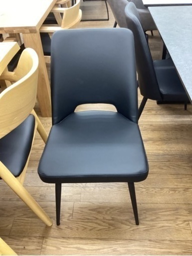 KA-77【新入荷　アウトレット】松田家具　MT ダイニング5点セット　グレー×黒