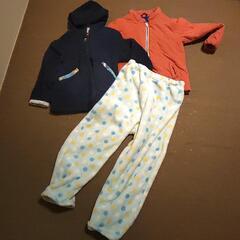 あたたかい上着2枚ともこもこパンツ