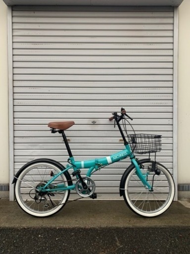 ☆前後タイヤ新古品☆ 20インチ LEDダイナモライト折り畳み車　防犯登録料込!! [No.250]