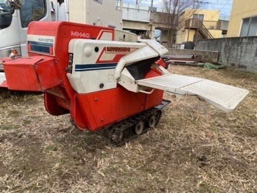 三菱ハーベスタ 自動脱穀機 MH40ゴムクローラー中古7馬力動作確認済み
