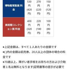 【取引中】沖縄県立美術館博物館、高校生大学生入場券の画像