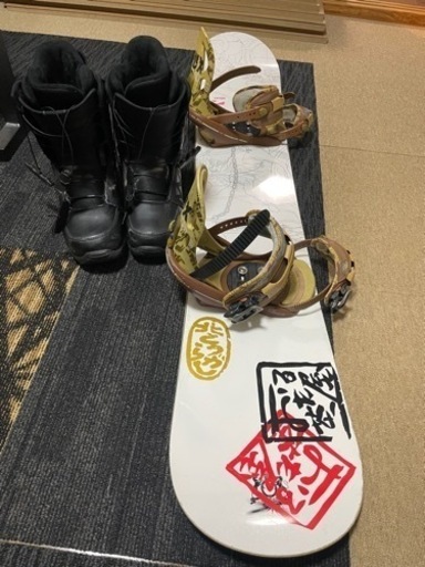 (引き取り者決まった)スノーボード3点セット　　初心者向け