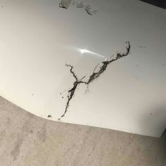 HIACEワゴン（3ナンバーワイド）チョイワル　FRPフロントフード　割れあり　修理できる方の画像