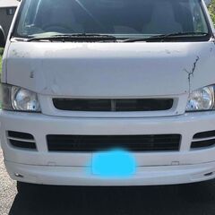 HIACEワゴン（3ナンバーワイド）チョイワル　FRPフロントフード　割れあり　修理できる方の画像