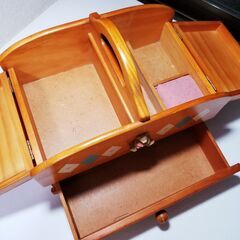 2265 裁縫箱　収納　くま　裁縫セット　ケース　裁縫　パッチワーク　手芸の画像