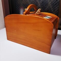 2265 裁縫箱　収納　くま　裁縫セット　ケース　裁縫　パッチワーク　手芸の画像