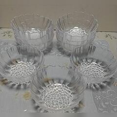 昭和レトロ ガラスボウル　鉢器 6個　未使用