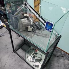 コトブキ 60cm水槽+30cmキューブ水槽+GEX水槽台+LE...