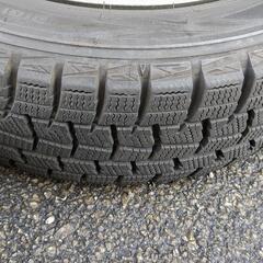 スタッドレスタイヤ　ダンロップ　155/65R13 73Q　アルミホイール付の画像