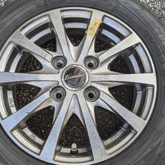 スタッドレスタイヤ　ダンロップ　155/65R13 73Q　アルミホイール付の画像