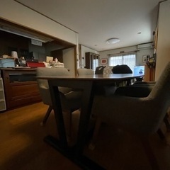 ダイニングテーブル5点セット。の画像