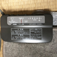 約150cm角のホットカーペット（中古）の画像