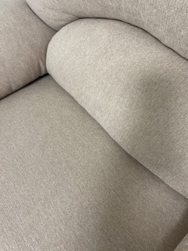 軒先渡し】萩原 ソファ 1人掛 幅700mm ピンクベージュ エメル1P-PB 1台 美品 ソファ ピンクベージュ ① 簡単組み立て 一脚